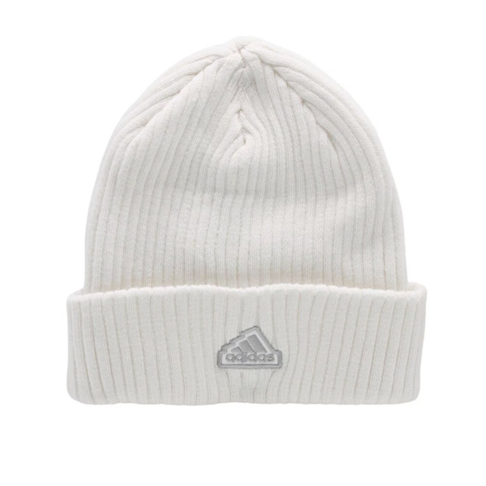 Adidas Women's Altitude Fold Beanie - NWT - OS - White/Grey